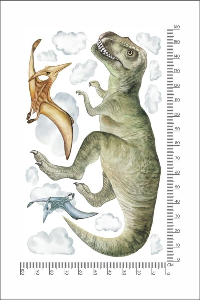 Dinozor Duvar Stickerı - 100 x 170