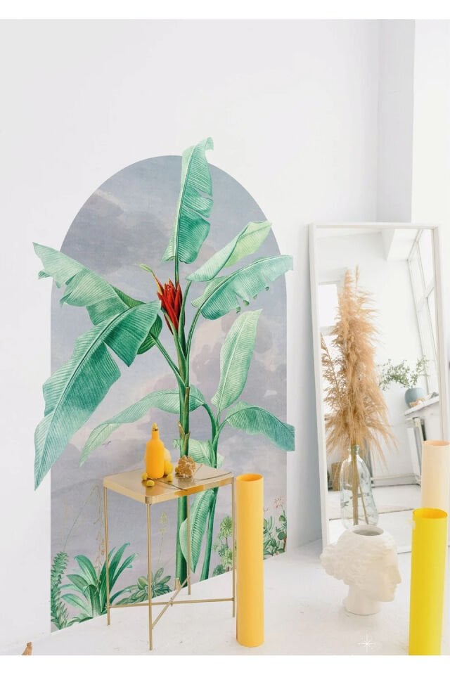 Boho - Bohem Tarz Oval Kemer Dekoratif Duvar Stickerı - 95 x 130