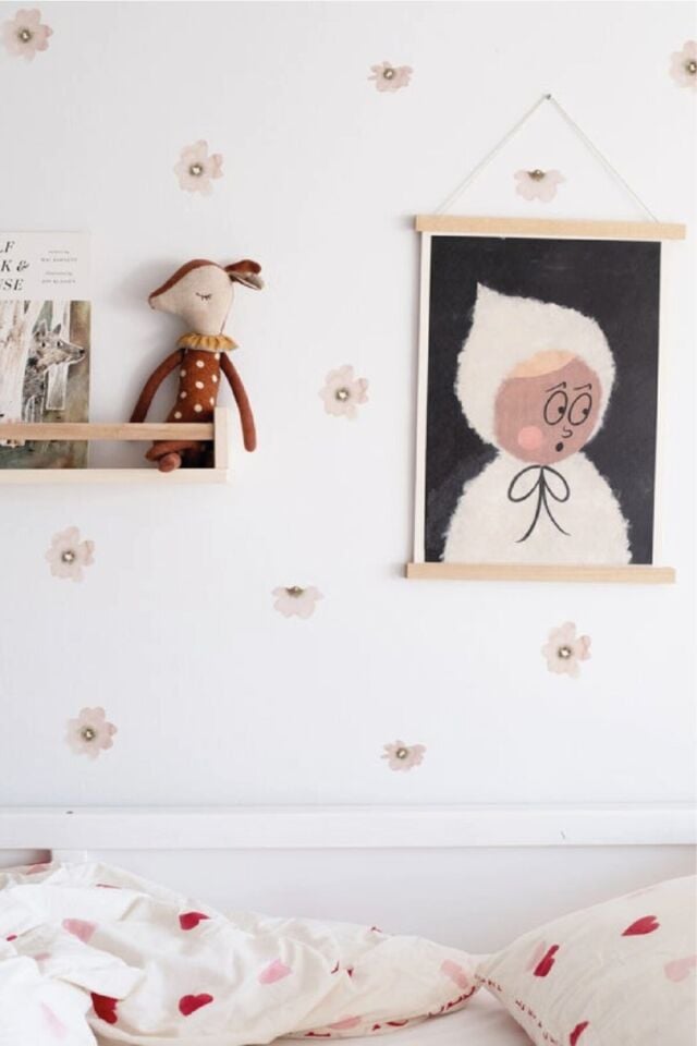 Yaz Çiçekleri Duvar Stickerı - 50 x 100