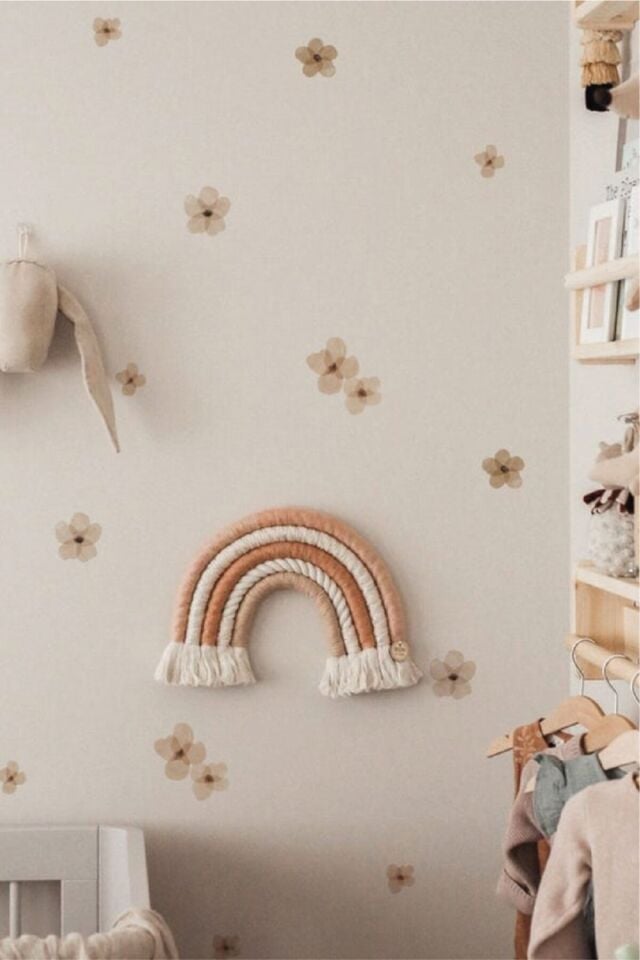 Güz Çiçekleri Duvar Stickerı - 50 x 100