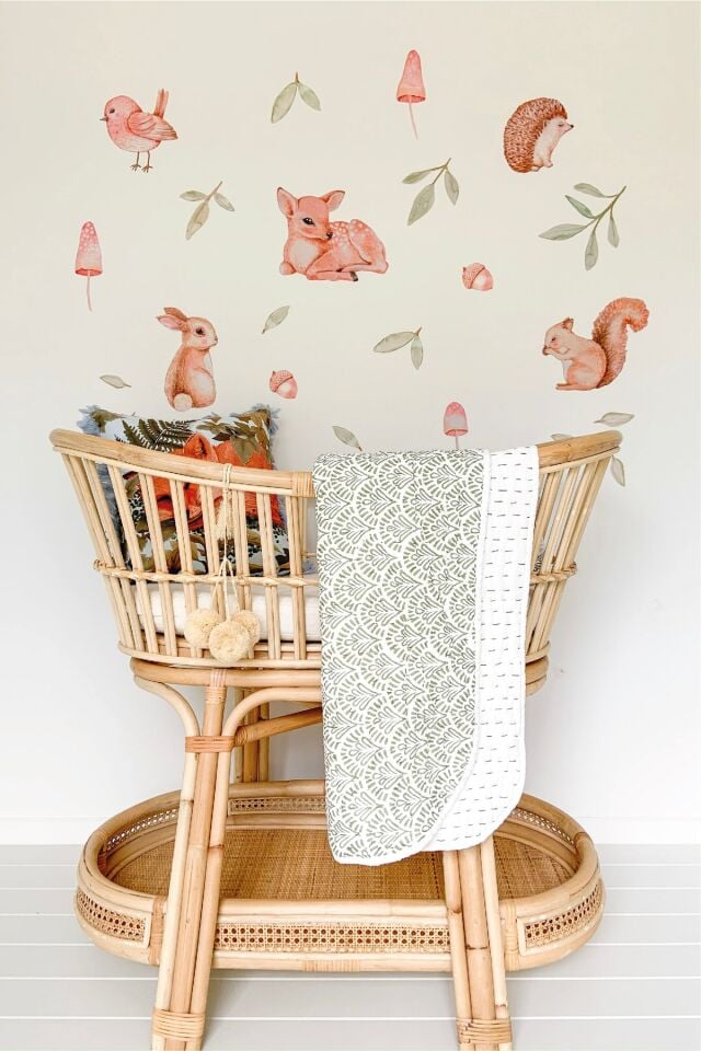 Mini Woodland Çocuk Odası Duvar Stickerı - 50 x 100