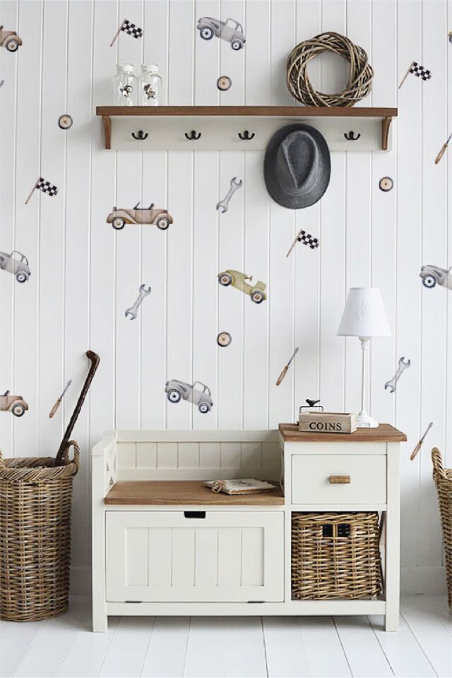 Retro Cars Çocuk Odası Duvar Stickerı - Tek Ebat