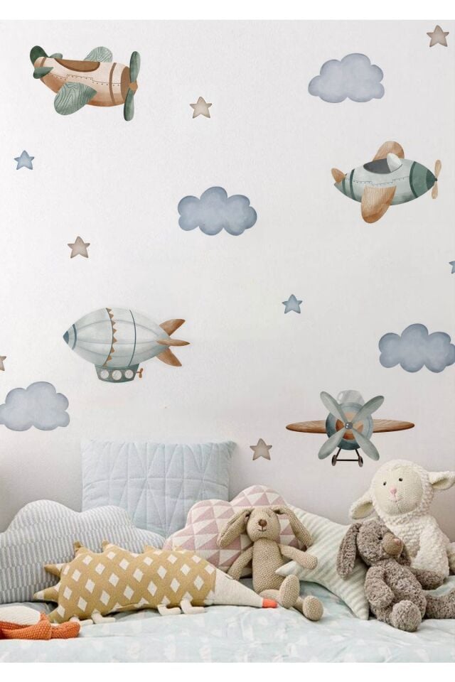 Yeşil Yolculuk Çocuk Odası Duvar Stickerı - Tek Ebat