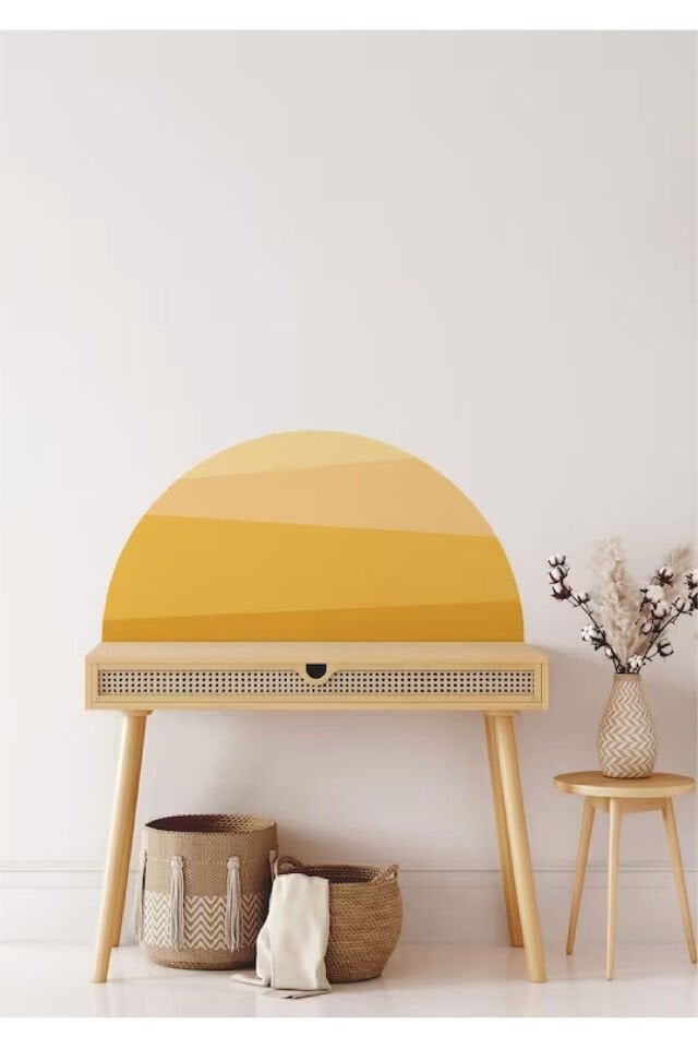 Bohem Yarım Daire Duvar Stickeri - 50 x 95