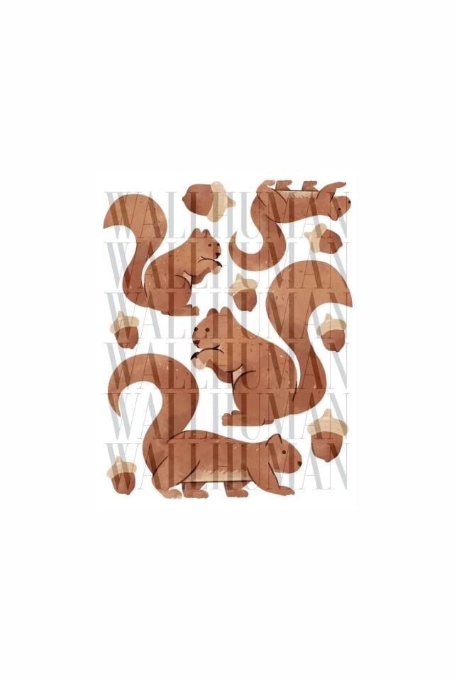 Mini Sincaplar Çocuk Odası Duvar Stickerı - 50 x 100