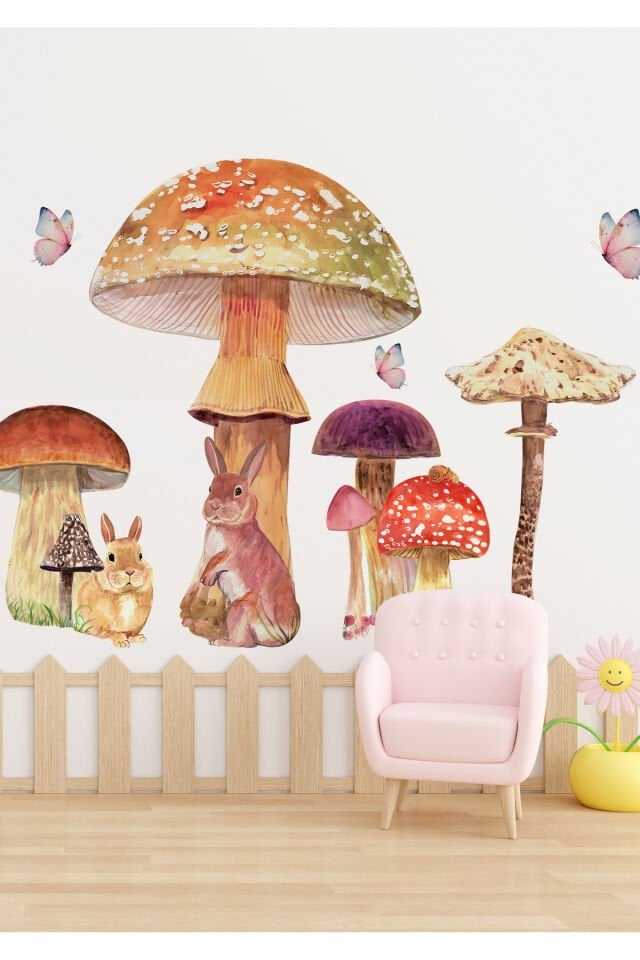Tatlı Orman Çocuk Odası Duvar Stickerı - 100 x 120