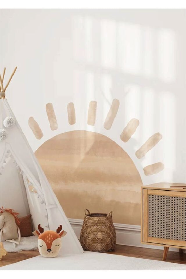 Dev Güneş Çocuk Odası Duvar Stickerı - 95 x 130