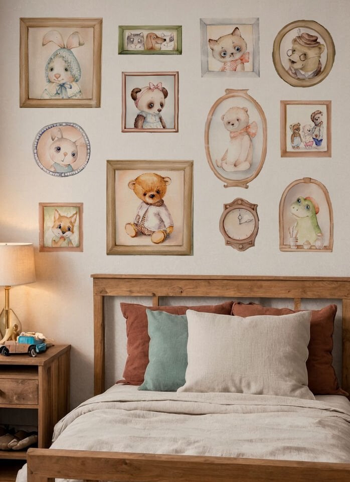 “Minik Dostlar Çerçeve Sticker”