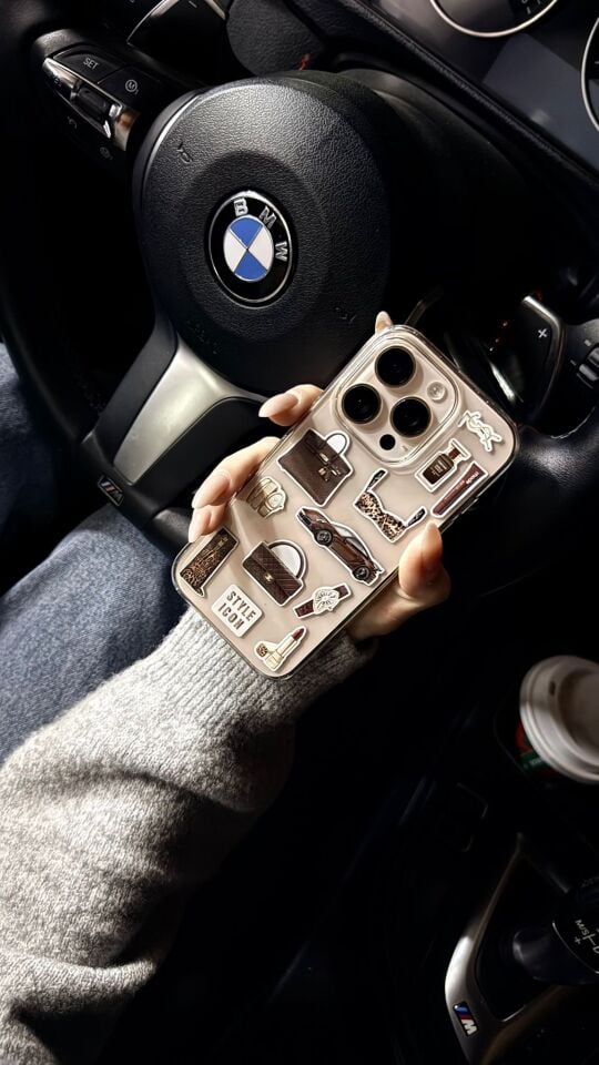 Lüks Moda Temalı Telefon Sticker Seti