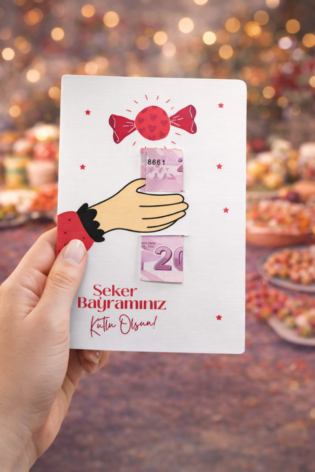 Bayram Harçlık Kartı - 10x15cm 12 Adet
