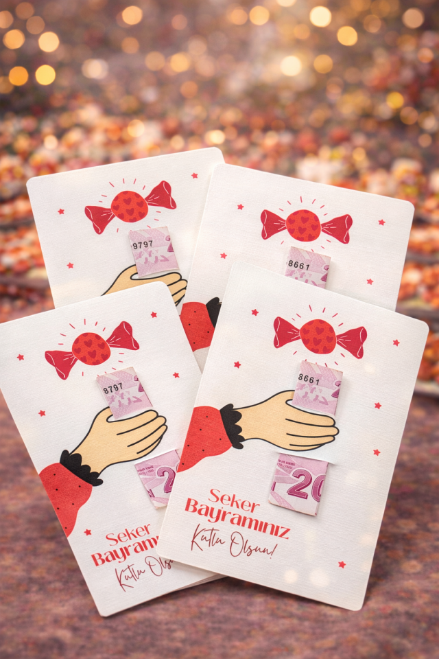 Bayram Harçlık Kartı - 10x15cm 12 Adet