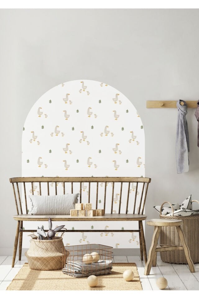 Boho - Bohem Tarz Oval Kemer Dekoratif Duvar Stickerı - 95 x 130