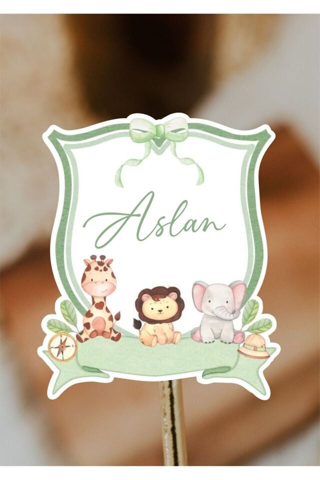 İsimli Kişiye Özel Kesimli Bebek Etiket/Sticker 4x4cm 100 Adet -