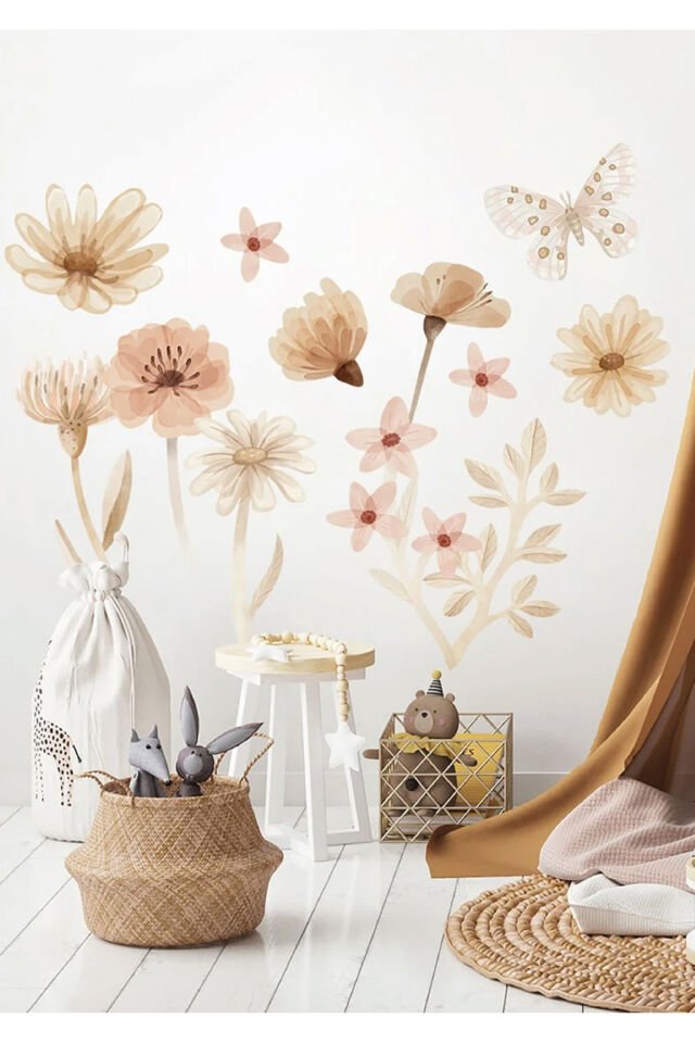 Papyonlu Mini Dostlar Çocuk Odası Duvar Stickerı - Tek Ebat